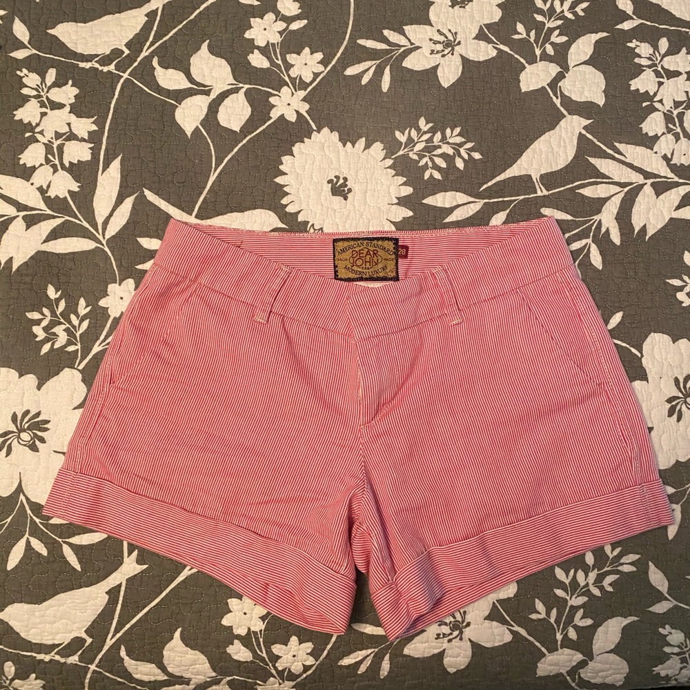 Dear John striped shorts, size 28, EUC.
